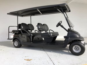 All Black Club Car Precedent 6 Passenger Limo 01